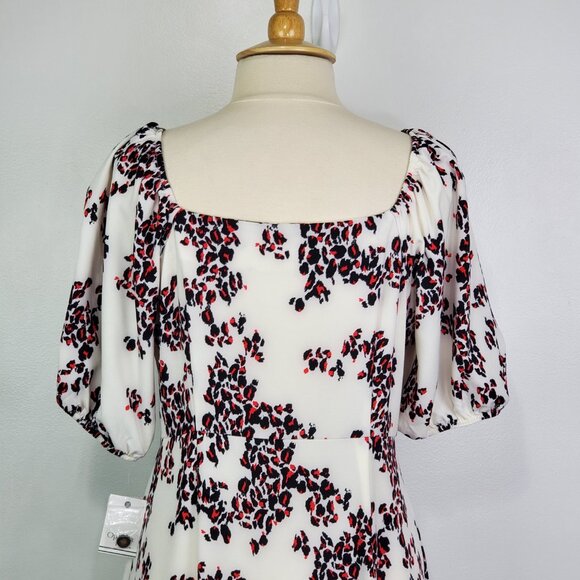 Ophelia Roe Feminine Button Front Midi Dress NEW NWT Size L - Picture 7 of 14